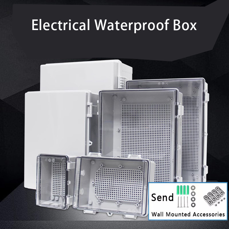 Outdoor Power Wash - IP66 waterdichte aansluitdoos grijs/transparant elektrische behuizing
