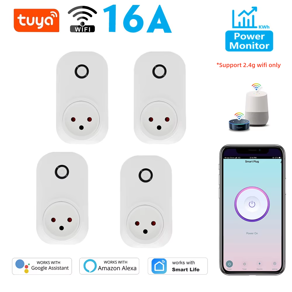 Outdoor Usb Power Strip - Tuya Smart Socket Israëlische stekker 16A