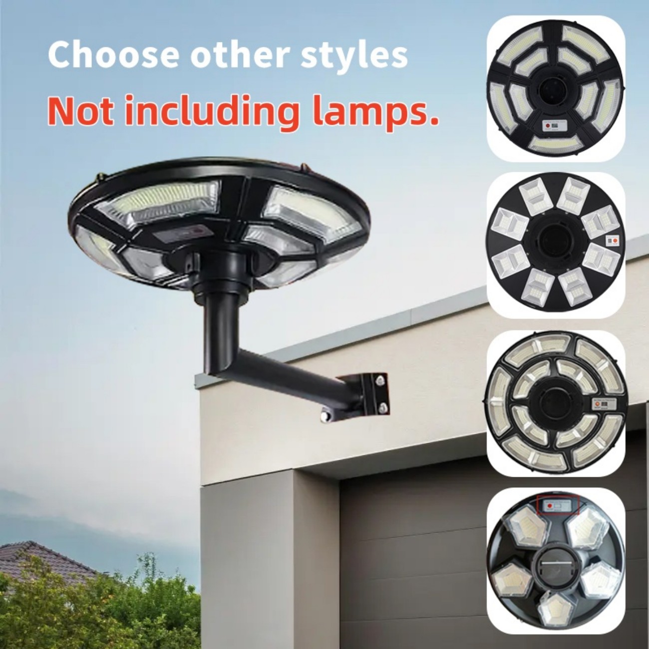 Outdoor Power Post - 90 graden wandmontagebeugel, waterdichte L-vormige buitenlamp