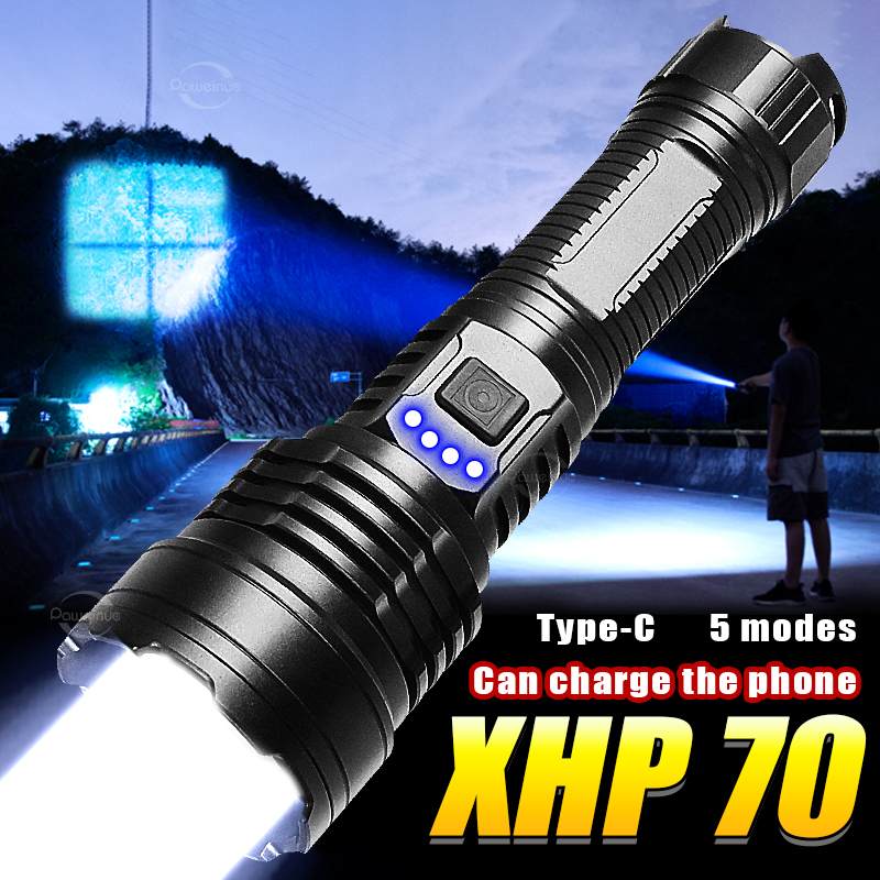 Outdoor Power Repair - XHP70.3 Oplaadbare zaklamp 26550 Batterijgebruik 12