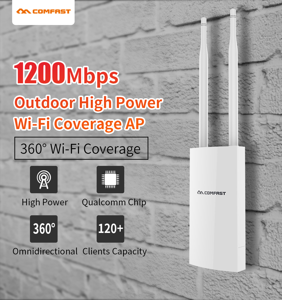Outdoor Power Post - COMFAST Outdoor AP Gigabit-poort EW72V2 High