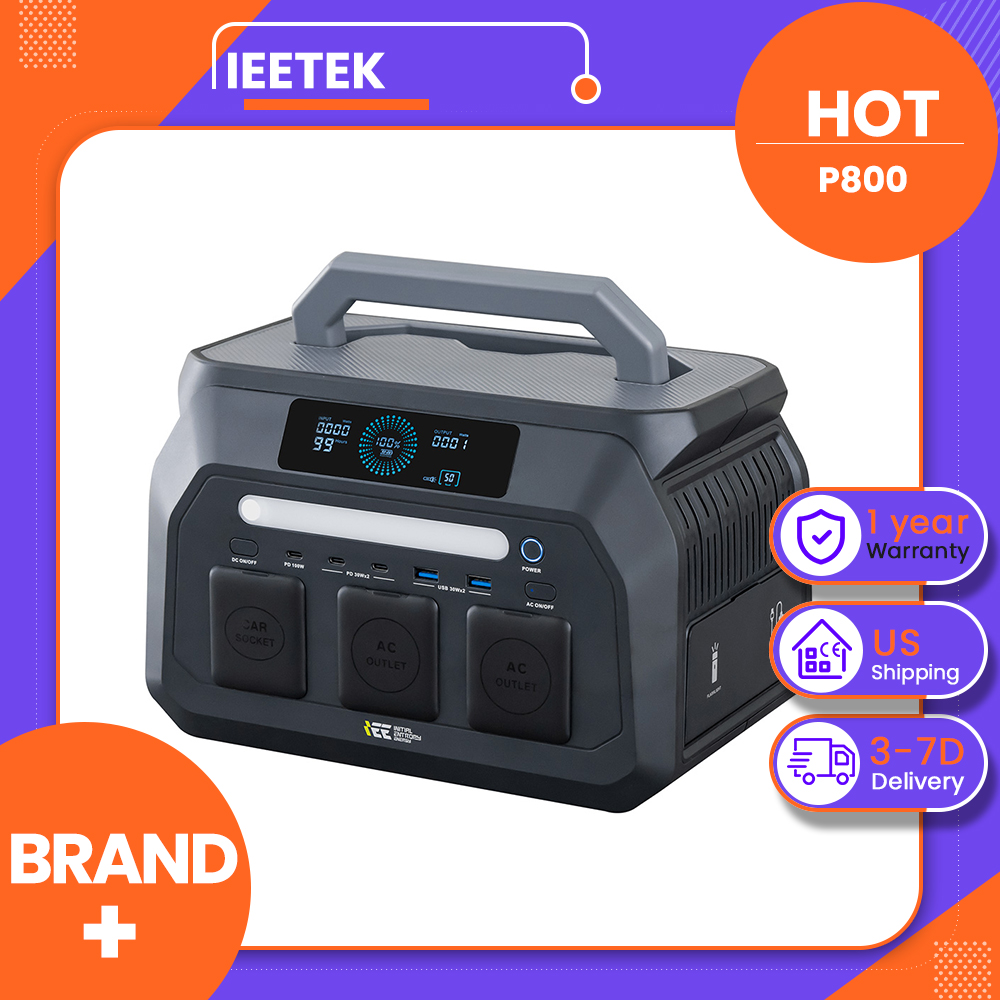 Outdoor Power Port - IEEtek P800, draagbare krachtcentrale van 800