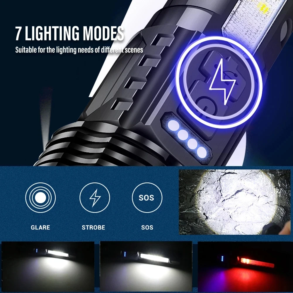 Krachtige LED-zaklamp Oplaadba - Outdoor Power Lights recensie en prijs