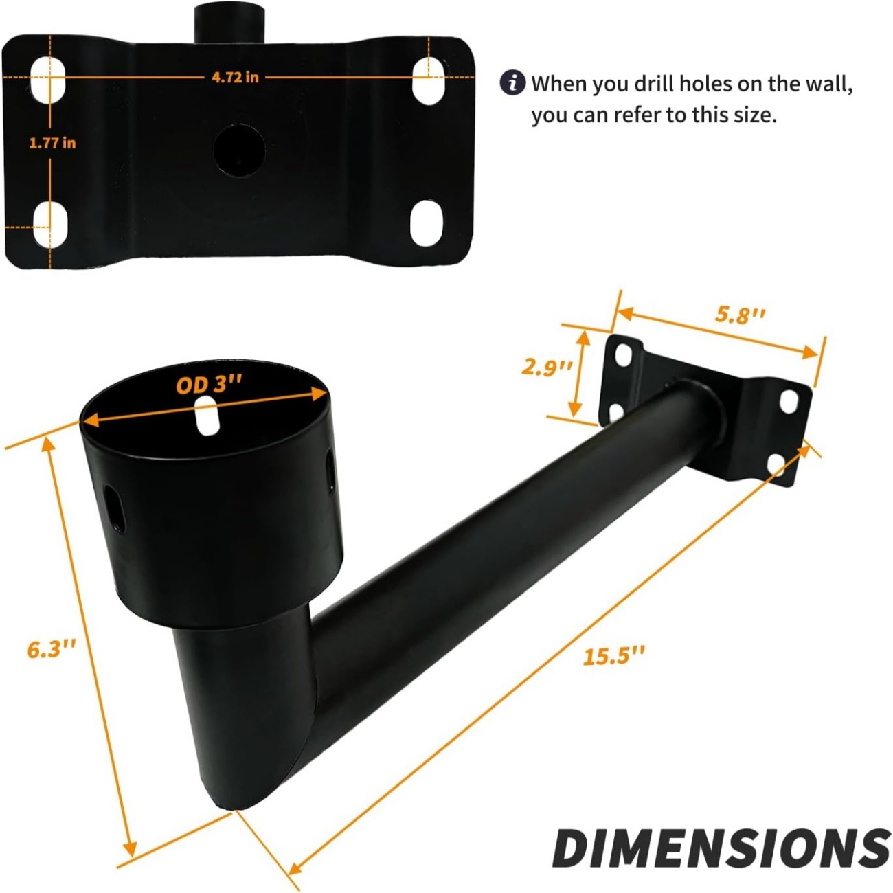 90 graden wandmontagebeugel, w - Outdoor Power Post recensie en prijs