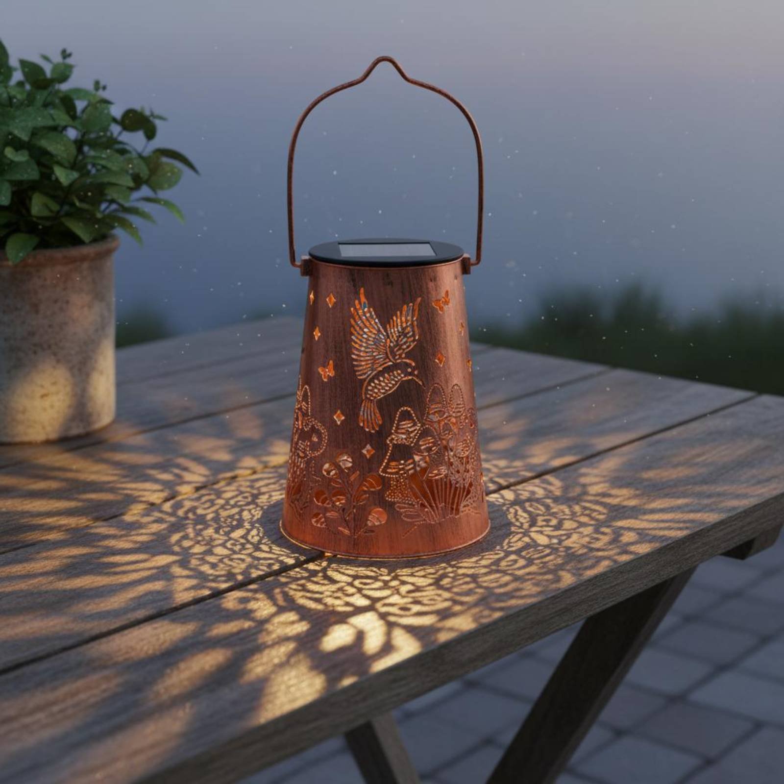 Bloementuinlantaarn Patroon Tu - Outdoor Power Lights recensie en prijs