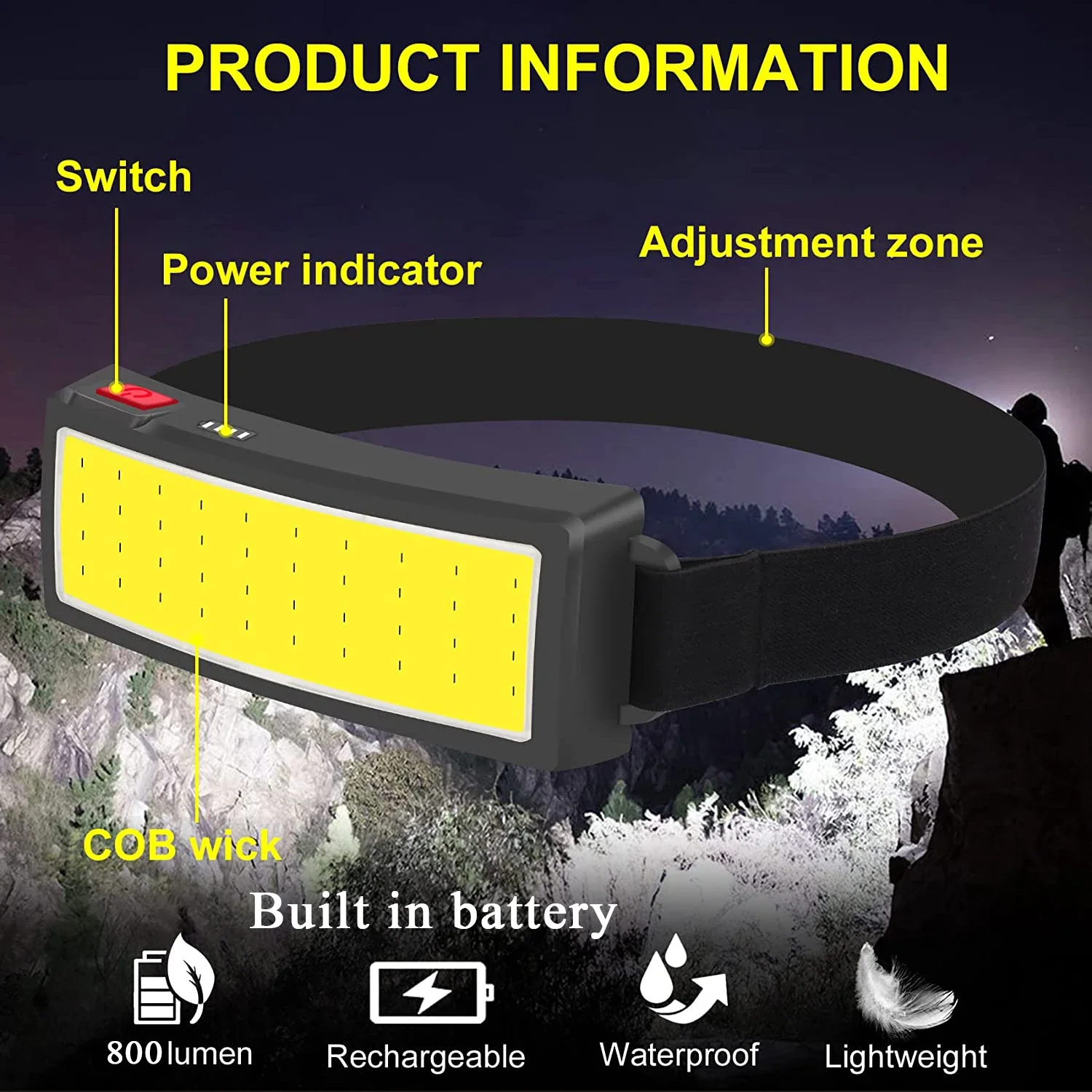 COB draagbare LED-koplampen Bu - Outdoor Usb Power Bank recensie en prijs