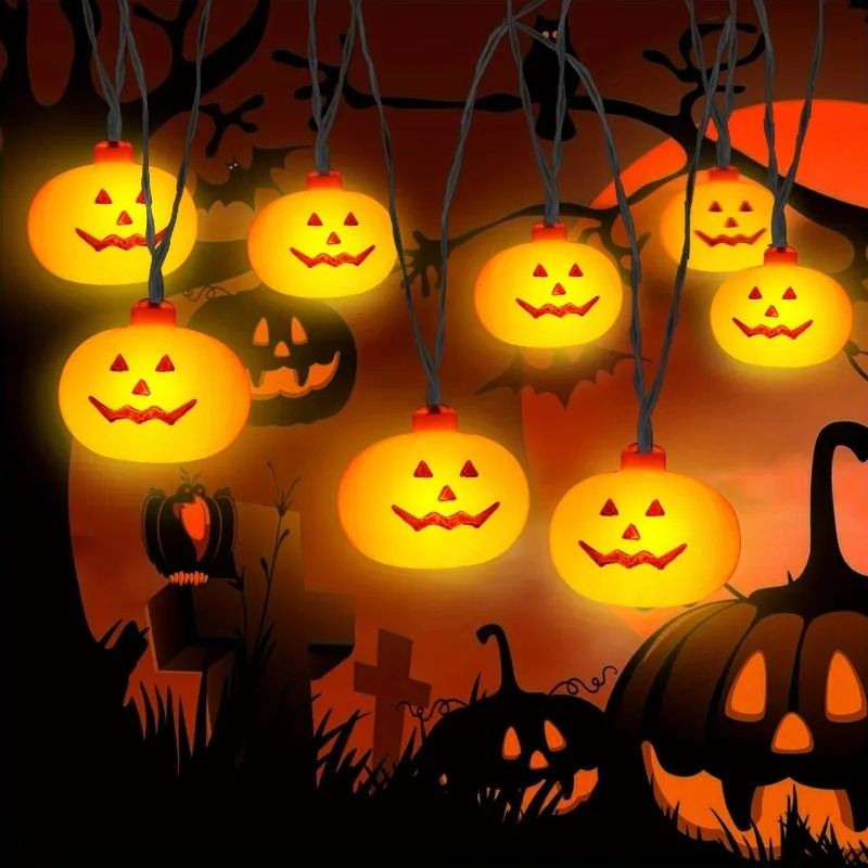 Batterijgevoede Halloween-pomp - Outdoor Power Lights recensie en prijs