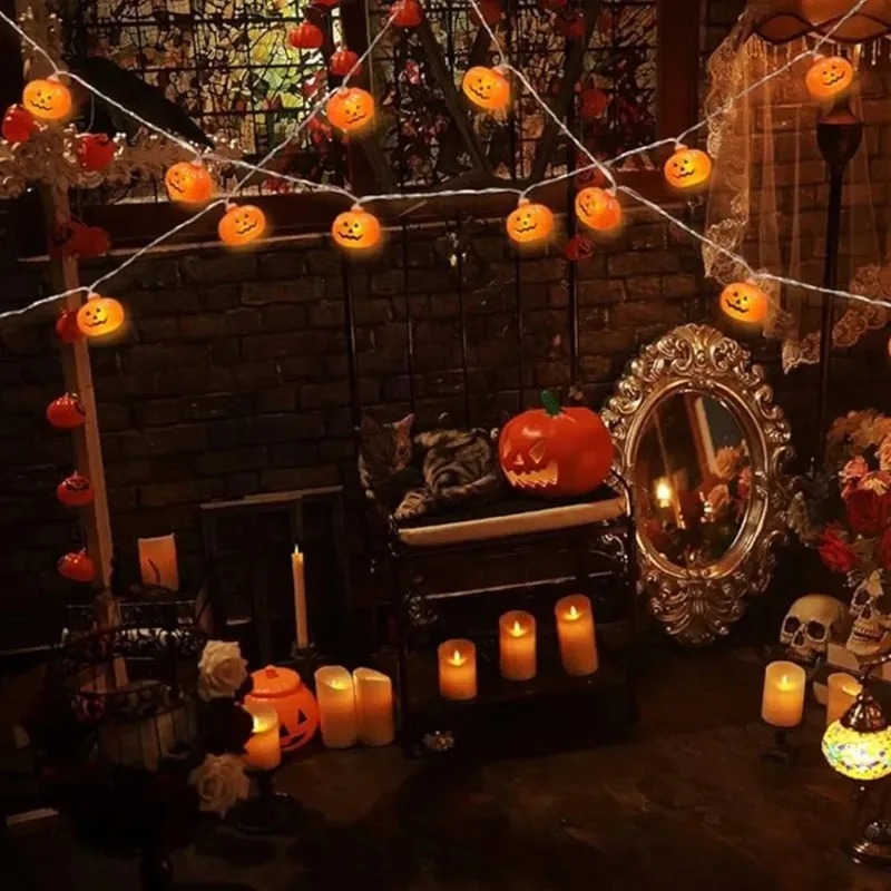 Batterijgevoede Halloween-pomp - Outdoor Power Lights recensie en prijs