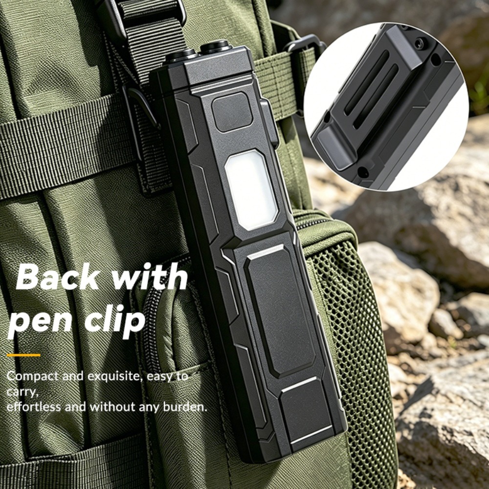 COB LED EDC-zaklamp met pencli - Outdoor Power Lights recensie en prijs