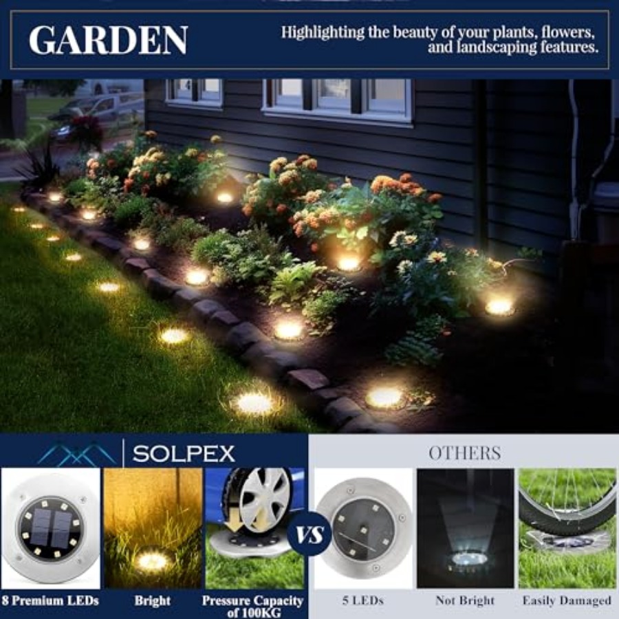 Solar Ground Lights Solar Ligh - Outdoor Power Lights recensie en prijs