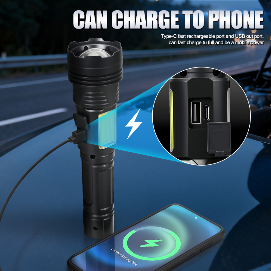 Krachtige LED-handzaklamp USB  - Outdoor Usb Power Bank recensie en prijs